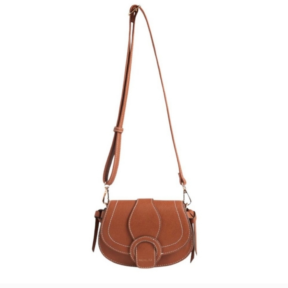 NWT RACHEL ZOE Edessi Crossbody Shoulder Belt Bag Brown Tan Vegan Leather
